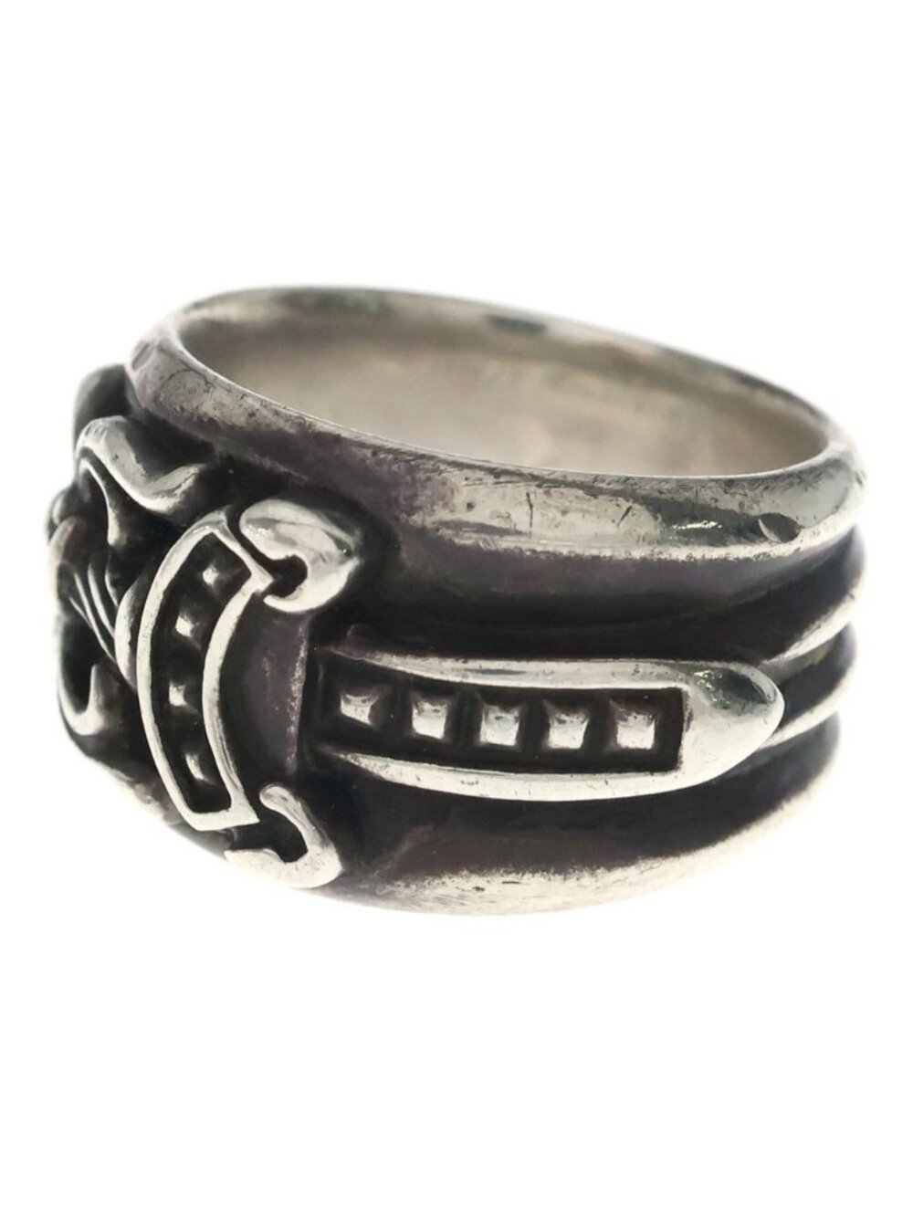 Chrome Hearts Dagger Ring Silver